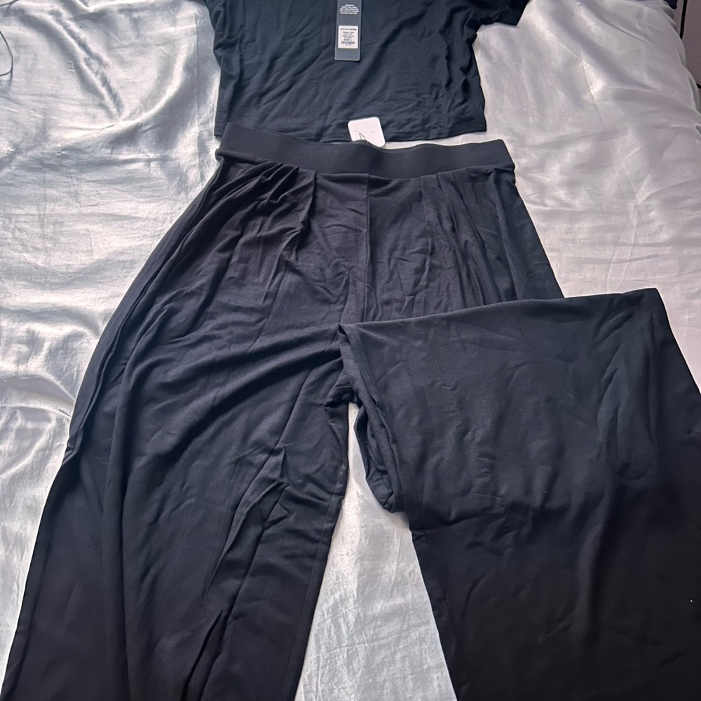 Fashion Nova Black Wide Leg Pants
